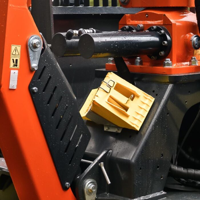 Parking shoe on support legs